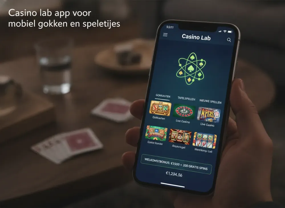 Casino lab app voor mobiel gokken en spelletjes